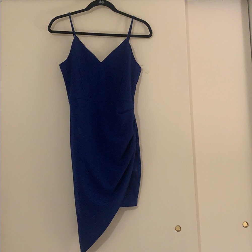 Blue Sparkly Bodcon Dress